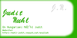 judit muhl business card